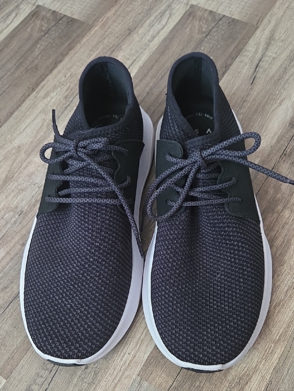 Vessi Every day Men's Black and White Knit Lace-Up Sneakers